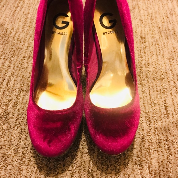 GUESS heels velvet & glitter - Picture 8 of 11
